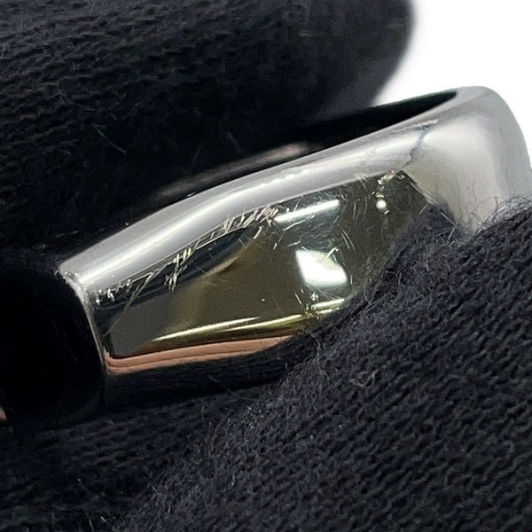 エルメス リング エトリエ ブラック/シルバー金具 サイズT62 HERMES 指輪 メンズ 黒