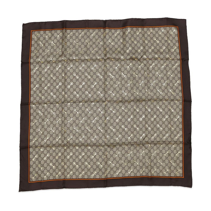 グッチ スカーフ GGプリント ホースビット シルク 662576 3G001 GUCCI スカーフ