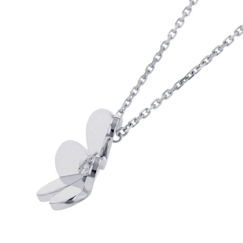 ヴァンクリーフ&アーペル ネックレス フリヴォル ペンダント ラージモデル ダイヤモンド 3P 計0.16ct K18WGホワイトゴールド VCARD25300