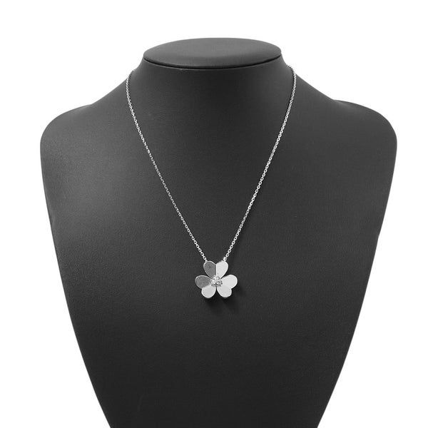 ヴァンクリーフ&アーペル ネックレス フリヴォル ペンダント ラージモデル ダイヤモンド 3P 計0.16ct K18WGホワイトゴールド VCARD25300