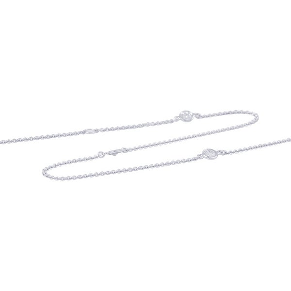 ティファニー ネックレス ダイヤモンド ロングネックレス ダイヤ 9P 計0.78ct K18WGホワイトゴールド Tiffany&Co.