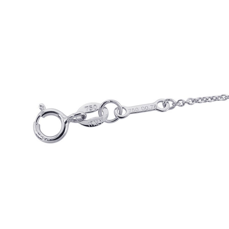 ティファニー ネックレス ダイヤモンド ロングネックレス ダイヤ 9P 計0.78ct K18WGホワイトゴールド Tiffany&Co.