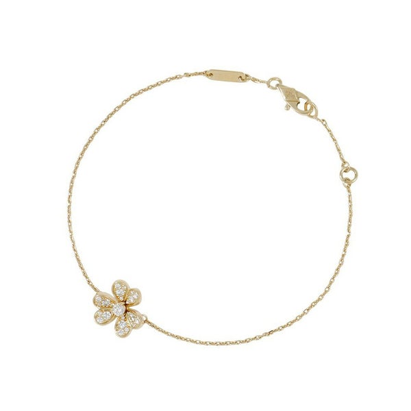 ヴァンクリーフ&アーペル ブレスレット フリヴォル ミニモデル ダイヤモンド 25P 計0.21ct K18YGイエローゴールド VCARP24100