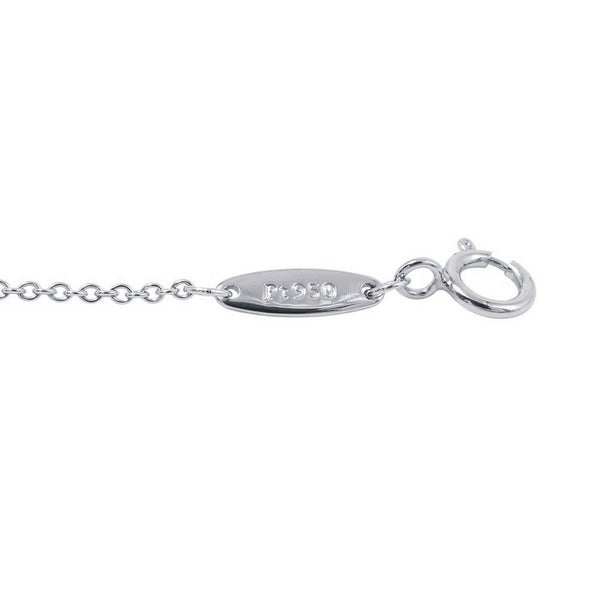 ティファニー ネックレス エルサ・ペレッティ バイザヤード シングル ダイヤモンド ペンダント ダイヤ 1P 0.24ct Pt950プラチナ 鑑定書付き