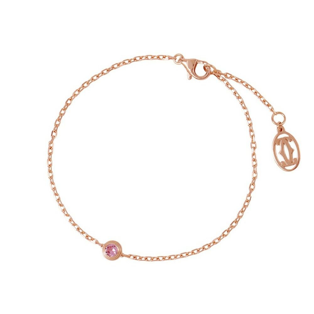 Cartier カルティエ ダムール ブレスレット　ピンクゴールド カルティエ ブレスレット ダムール ピンクサファイア 1P K18PGピンク
