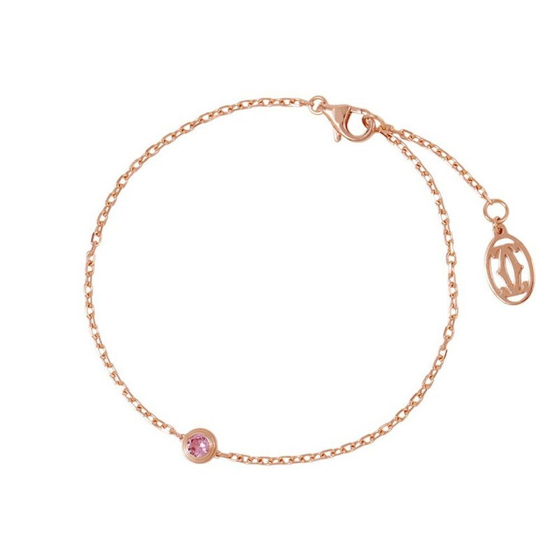 カルティエ ブレスレット ダムール ピンクサファイア 1P K18PGピンクゴールド Cartier ジュエリー
