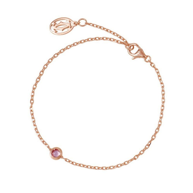 カルティエ ブレスレット ダムール ピンクサファイア 1P K18PGピンクゴールド Cartier ジュエリー