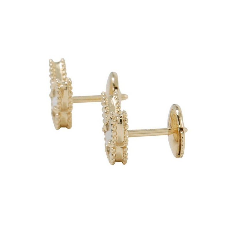 ヴァンクリーフ&アーペル ピアス スウィート パピヨン ピアス マザーオブパール K18YGイエローゴールド VCARN5JM00