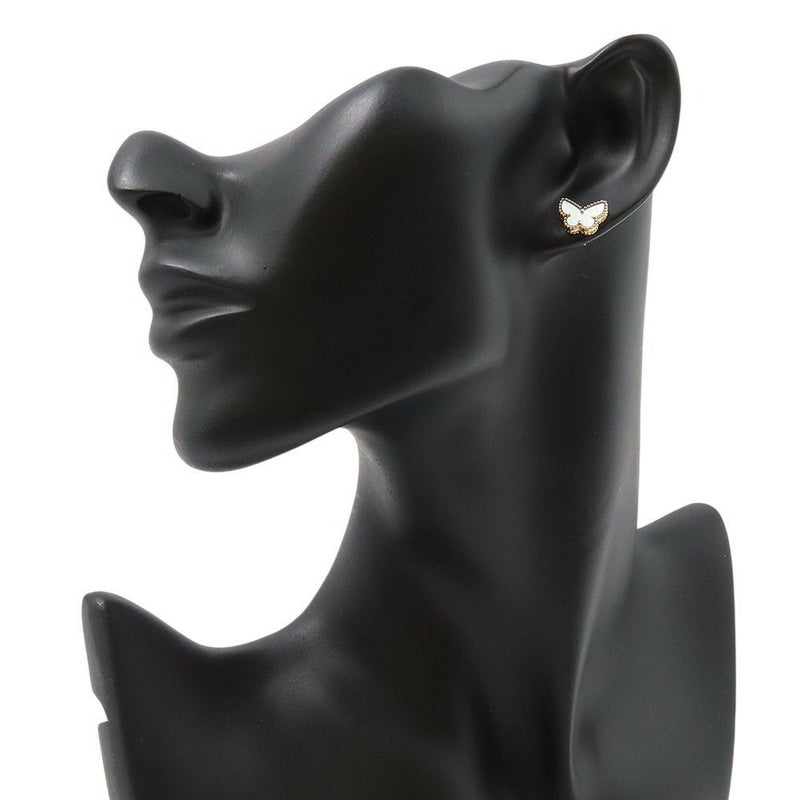 ヴァンクリーフ&アーペル ピアス スウィート パピヨン ピアス マザーオブパール K18YGイエローゴールド VCARN5JM00