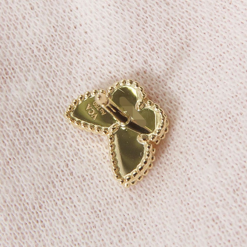 ヴァンクリーフ&アーペル ピアス スウィート パピヨン ピアス マザーオブパール K18YGイエローゴールド VCARN5JM00