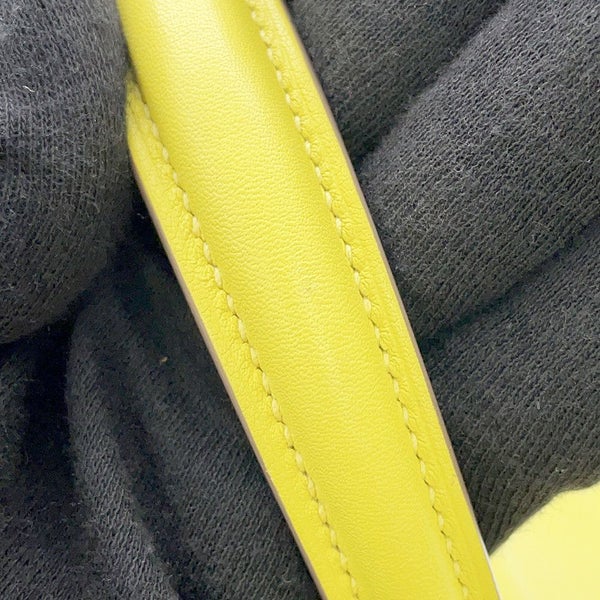 エルメス ハンドバッグ ケリー25 内縫い ライム/シルバー金具 スイフト D刻印 2wayショルダー