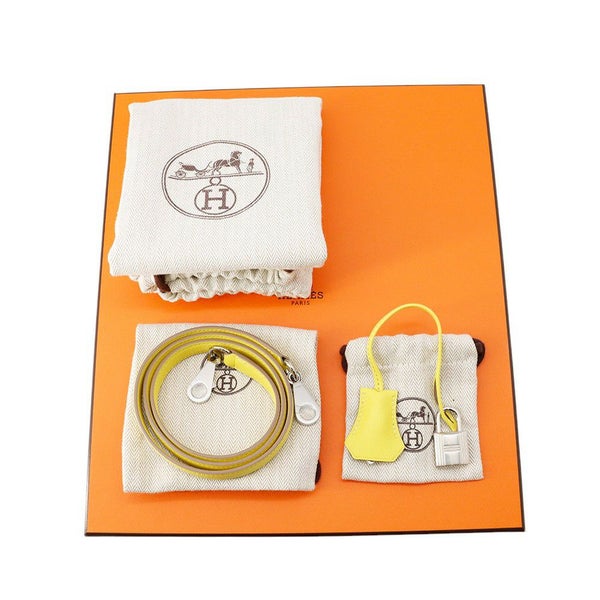 エルメス ハンドバッグ ケリー25 内縫い ライム/シルバー金具 スイフト D刻印 2wayショルダー