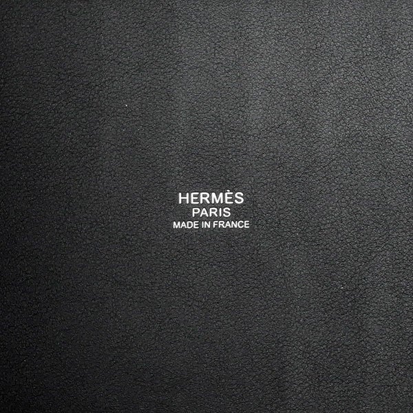 エルメス ハンドバッグ ピコタンロックPM カーゴ ブラック/シルバー金具 トワルゴエラン/スイフト W刻印 黒