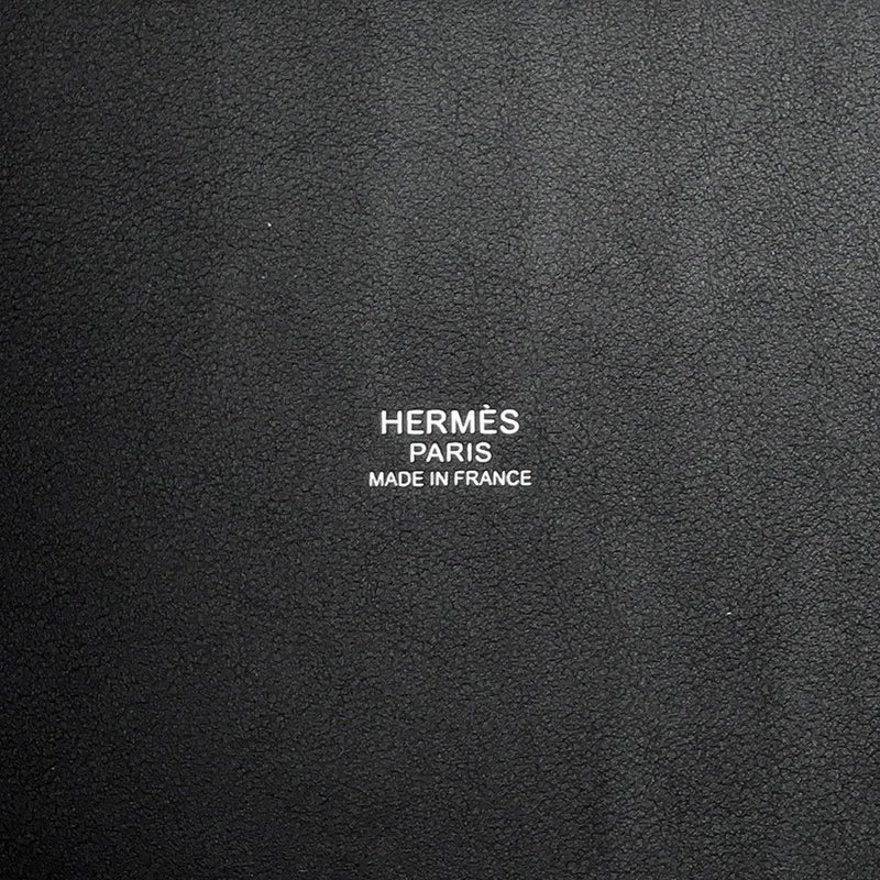 エルメス ハンドバッグ ピコタンロックPM カーゴ ブラック/シルバー金具 トワルゴエラン/スイフト W刻印 黒