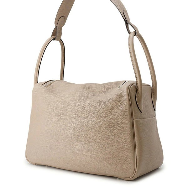 エルメス ハンドバッグ リンディ34 トゥルティエールグレー/シルバー金具 トリヨンクレマンス □O刻印 2wayショルダー