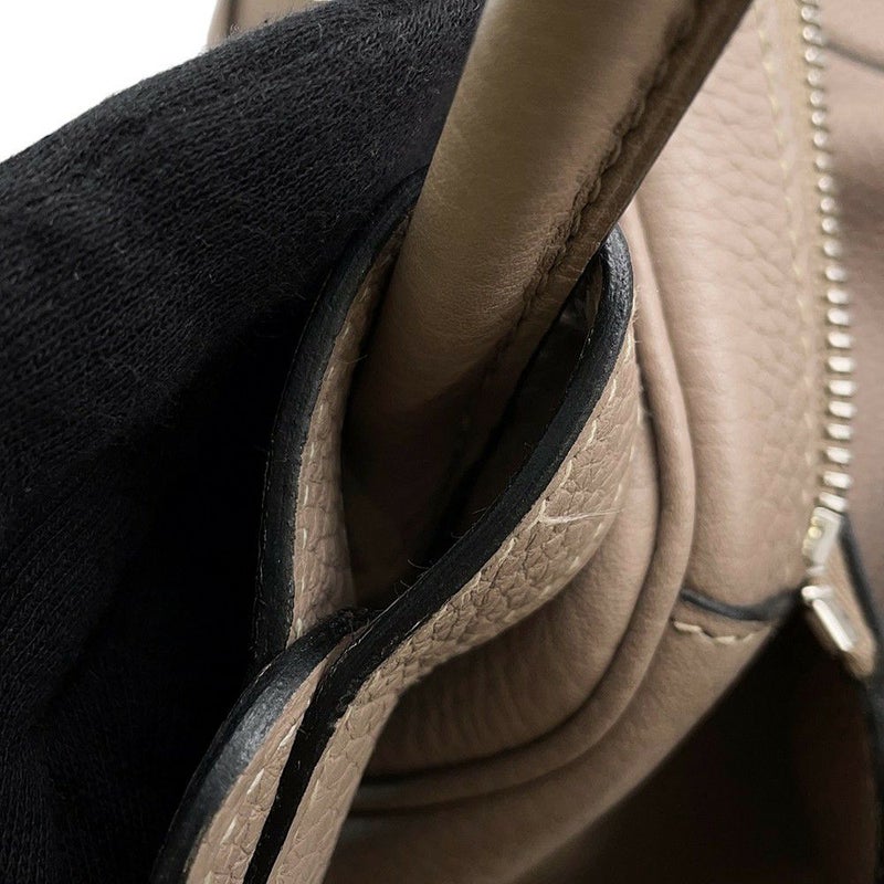 エルメス ハンドバッグ リンディ34 トゥルティエールグレー/シルバー金具 トリヨンクレマンス □O刻印 2wayショルダー