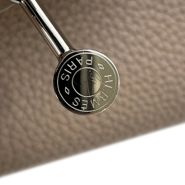 エルメス ハンドバッグ リンディ34 トゥルティエールグレー/シルバー金具 トリヨンクレマンス □O刻印 2wayショルダー