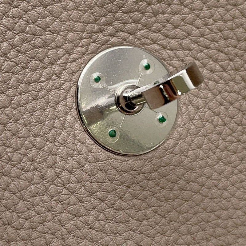 エルメス ハンドバッグ リンディ34 トゥルティエールグレー/シルバー金具 トリヨンクレマンス □O刻印 2wayショルダー