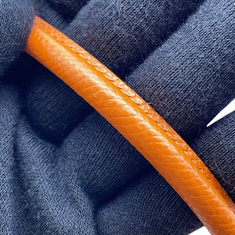 エルメス ハンドバッグ プリュム ミニ オレンジ/シルバー金具 エプソン □H刻印