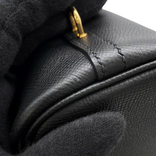 エルメス ボリード1923 25 ブラック/ゴールド金具 エプソン K刻印 2wayショルダー 黒
