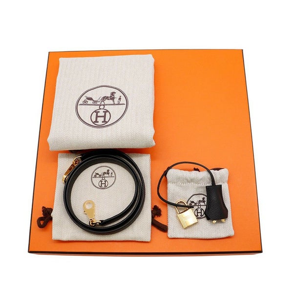 エルメス ボリード1923 25 ブラック/ゴールド金具 エプソン K刻印 2wayショルダー 黒