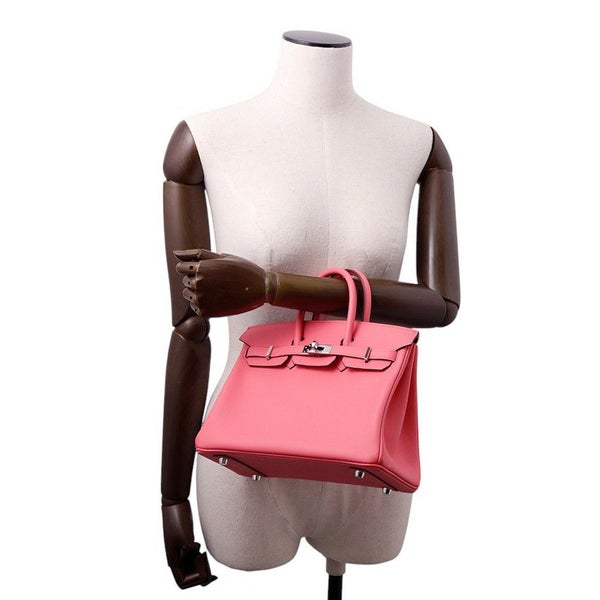 エルメス バーキン25 ローズアザレ/シルバー金具 スイフト K刻印 HERMES Birkin ハンドバッグ