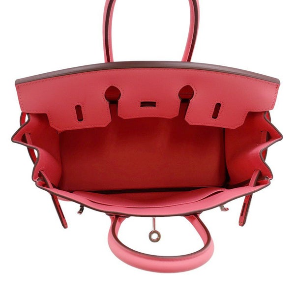 エルメス バーキン25 ローズアザレ/シルバー金具 スイフト K刻印 HERMES Birkin ハンドバッグ