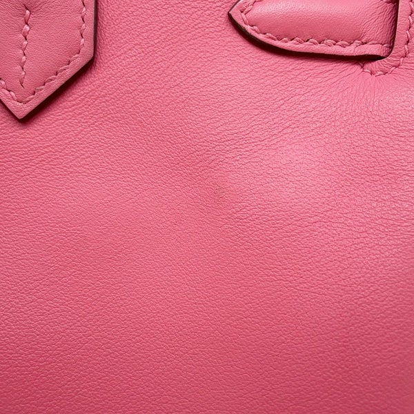 エルメス バーキン25 ローズアザレ/シルバー金具 スイフト K刻印 HERMES Birkin ハンドバッグ