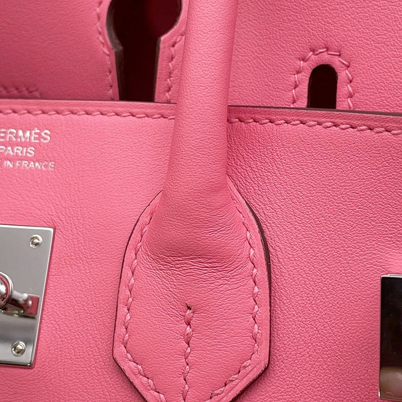 エルメス バーキン25 ローズアザレ/シルバー金具 スイフト K刻印 HERMES Birkin ハンドバッグ