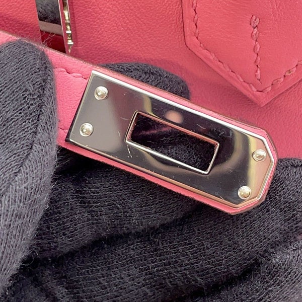エルメス バーキン25 ローズアザレ/シルバー金具 スイフト K刻印 HERMES Birkin ハンドバッグ