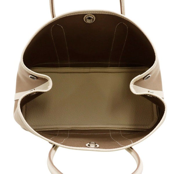 エルメス トートバッグ ガーデンパーティTPM エトゥープ/クレ/シルバー金具 トワルオフィシエ/ネゴンダ T刻印