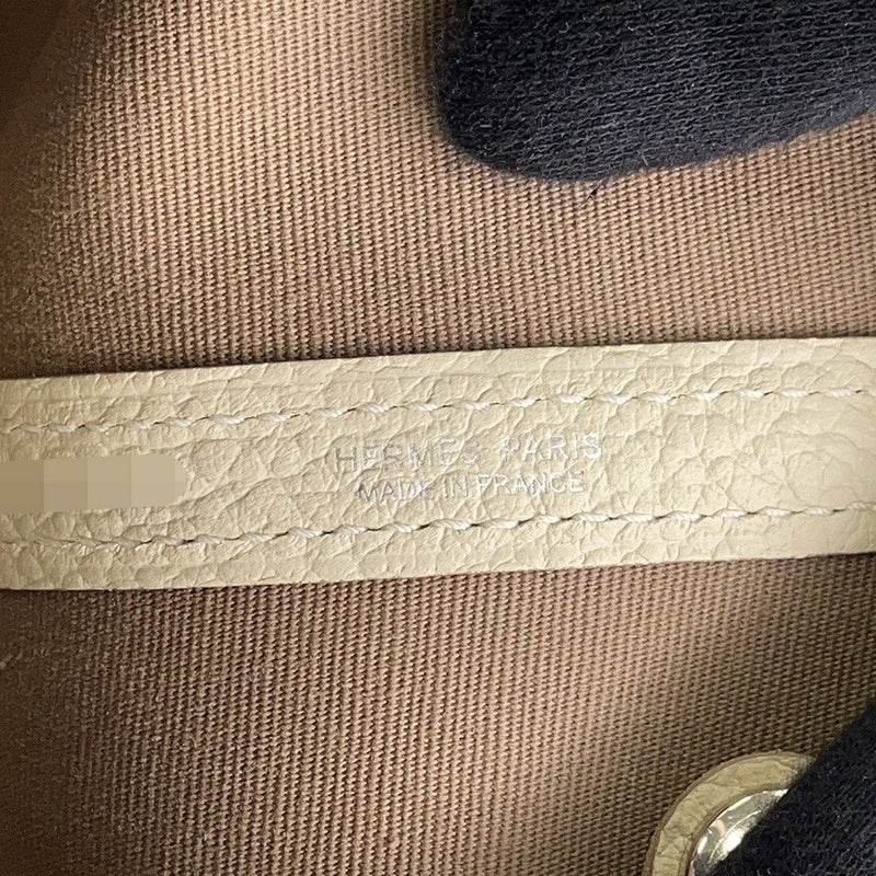 エルメス トートバッグ ガーデンパーティTPM エトゥープ/クレ/シルバー金具 トワルオフィシエ/ネゴンダ T刻印