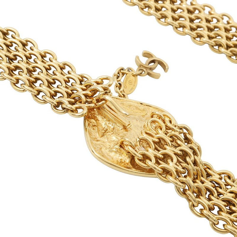 シャネル チェーンベルト ココマーク フェイクパール 6061 CHANEL アクセサリー