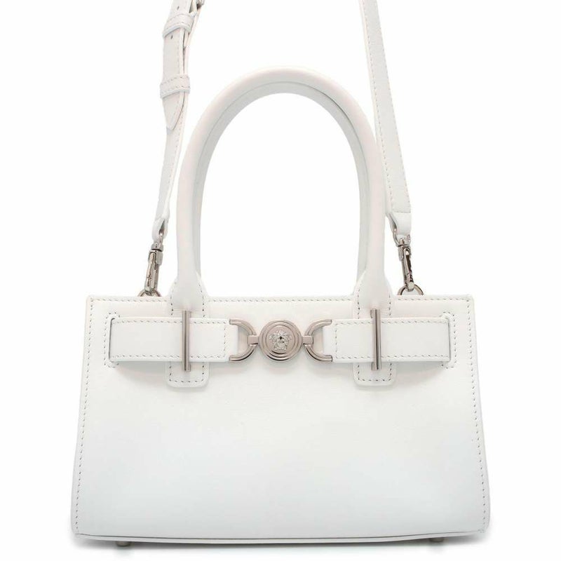 ヴェルサーチェ ハンドバッグ メドゥーサ '95 スモール レザー 1013169 VERSACE 2way 白