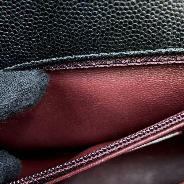 シャネル ハンドバッグ マトラッセ ココマーク ココハンドル キャビアスキン XS A92990 2wayショルダー 黒