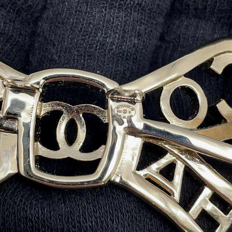 シャネル バレッタ ココマーク リボン ラインストーン B20 B CAHNNEL ヘアアクセサリー ヘアピン