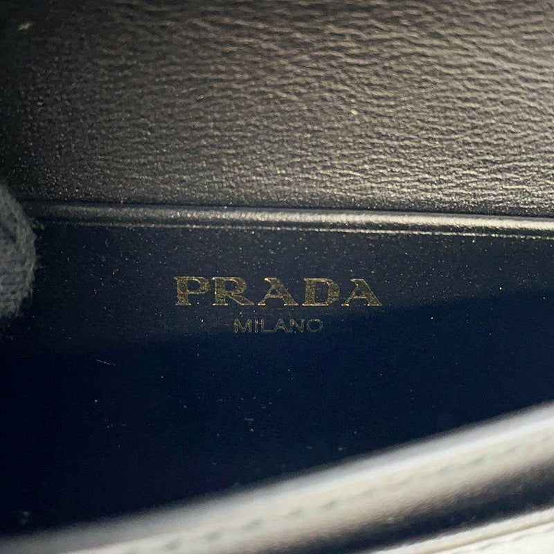 プラダ カードケース ロゴ レザー 1MC122 PRADA 名刺入れ 黒