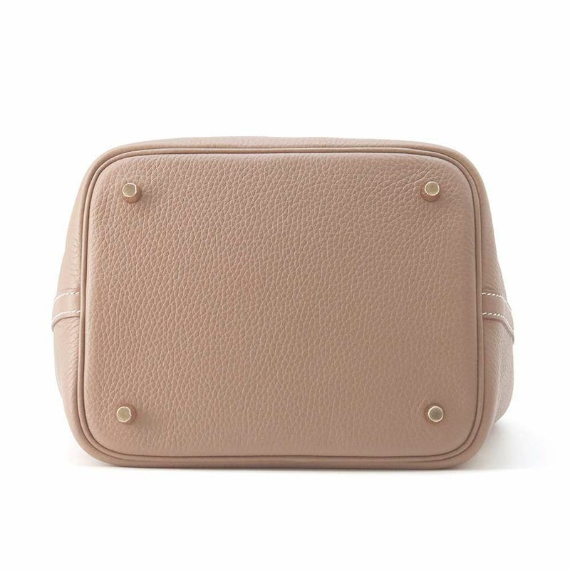 エルメス ハンドバッグ ピコタンロックPM エトゥープ/ゴールド金具 トリヨンクレマンス W刻印