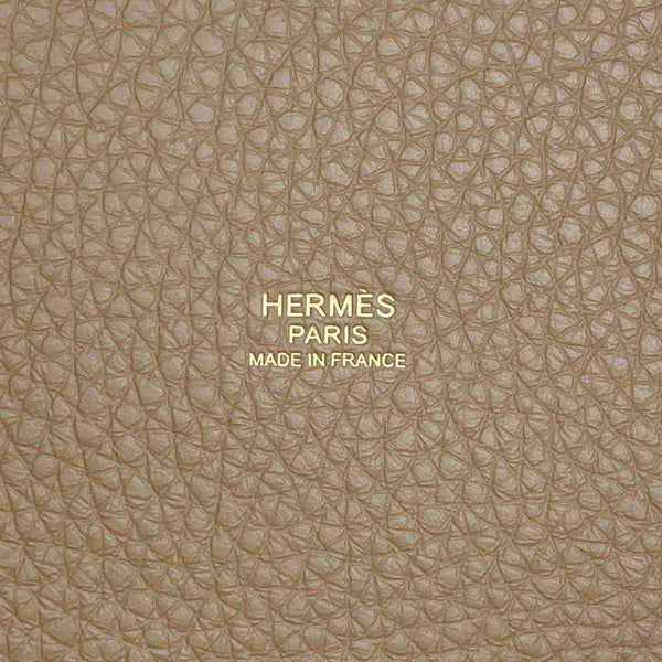 エルメス ハンドバッグ ピコタンロックPM エトゥープ/ゴールド金具 トリヨンクレマンス W刻印