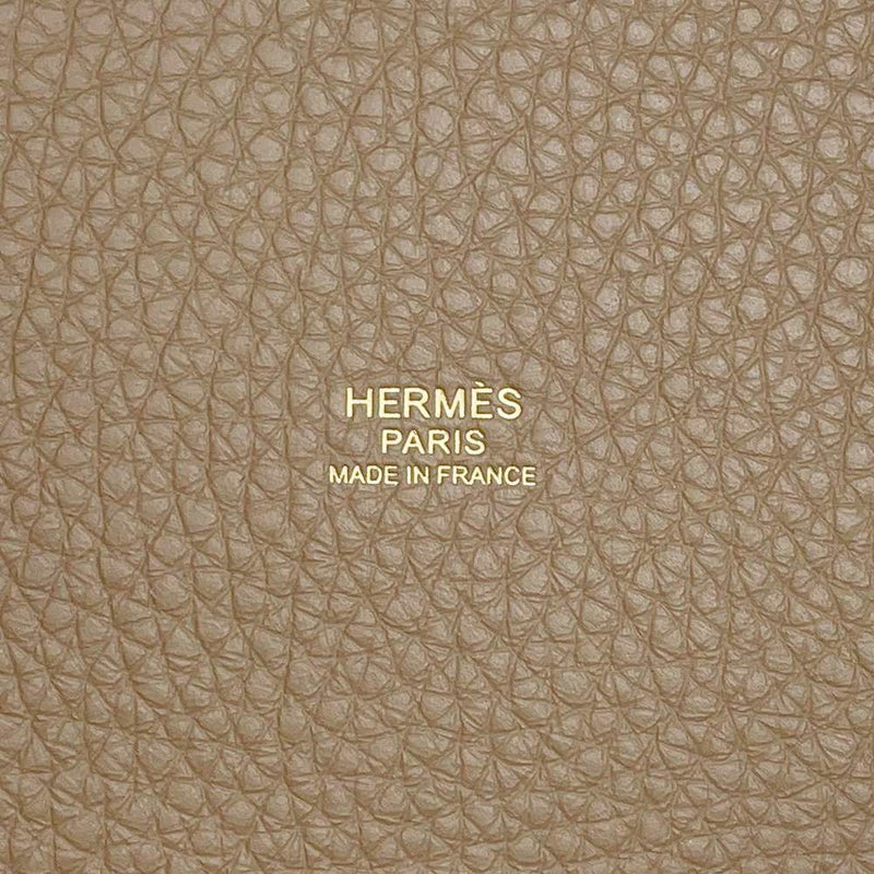 エルメス ハンドバッグ ピコタンロックPM エトゥープ/ゴールド金具 トリヨンクレマンス W刻印