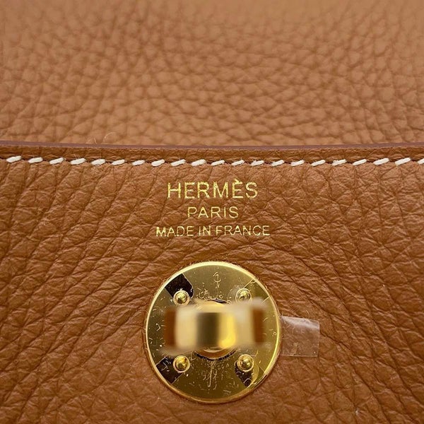 エルメス ハンドバッグ リンディ ミニ ゴールド/ゴールド金具 トリヨンクレマンス W刻印 2wayショルダー