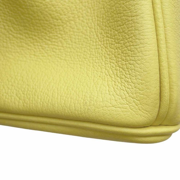 エルメス バーキン25 ヴェルソ ライム/ブルーブルーエ/シルバー金具 トリヨンノヴィーヨ Y刻印 HERMES