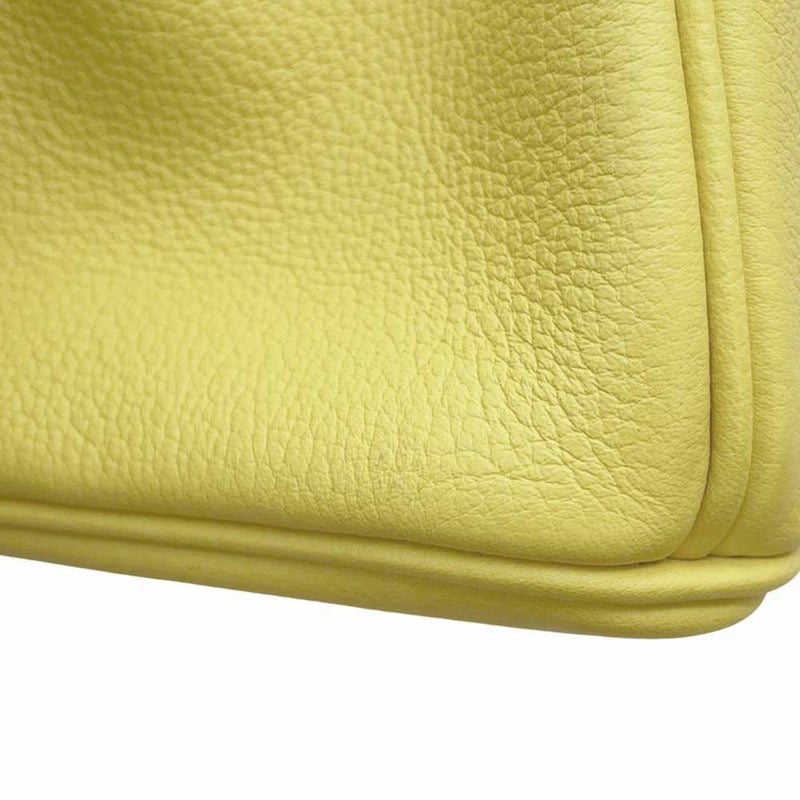 エルメス バーキン25 ヴェルソ ライム/ブルーブルーエ/シルバー金具 トリヨンノヴィーヨ Y刻印 HERMES