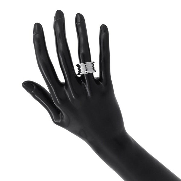 ブルガリ リング ビーゼロワン B-zero1 4バンド K18WGホワイトゴールド サイズ49 323530 BVLGARI 指輪 ジュエリー