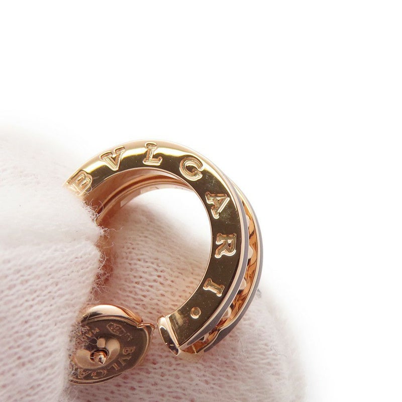 ブルガリ ピアス ビーゼロワン ロック ピアス K18PGピンクゴールド/セラミック 357567 BVLGARI