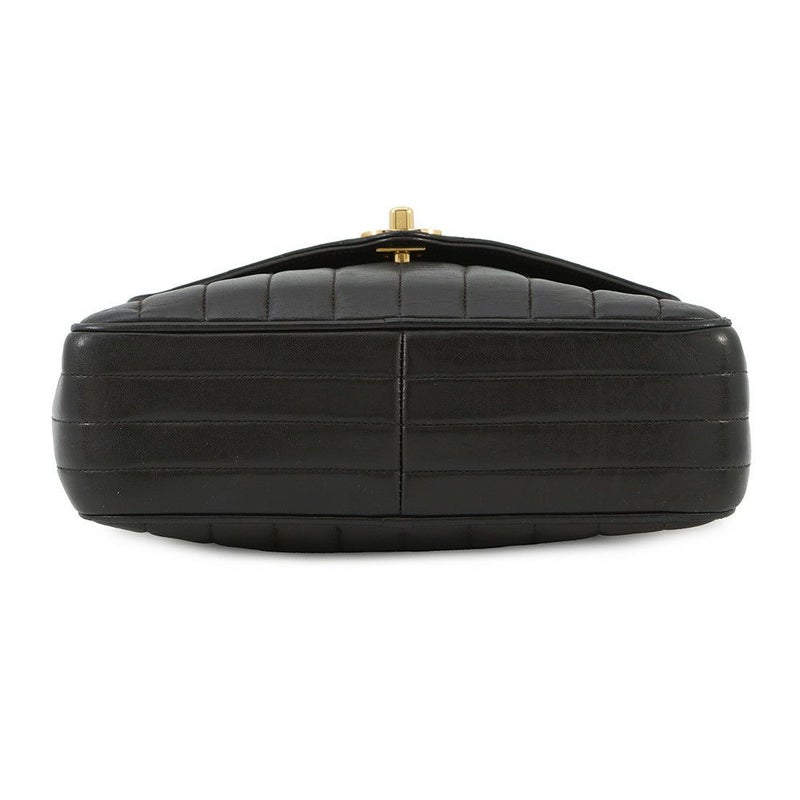 シャネル チェーンショルダーバッグ マドモアゼル ココマーク タッセルチャーム付き ラムスキン CHANEL 黒