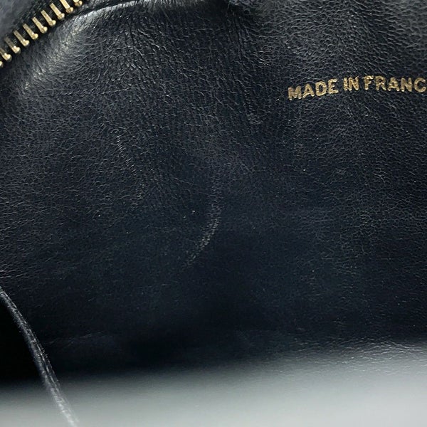 シャネル チェーンショルダーバッグ マドモアゼル ココマーク タッセルチャーム付き ラムスキン CHANEL 黒