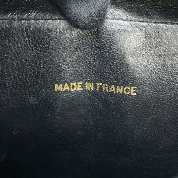 シャネル チェーンショルダーバッグ マドモアゼル ココマーク タッセルチャーム付き ラムスキン CHANEL 黒