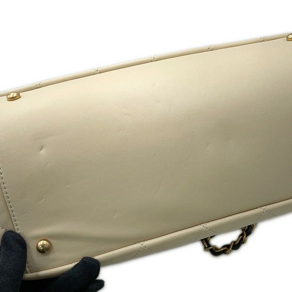 シャネル ハンドバッグ ココマーク マトラッセ インザミックス レザー A67031 CHANEL 2way 黒