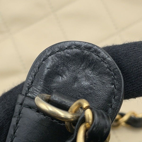 シャネル ハンドバッグ ココマーク マトラッセ インザミックス レザー A67031 CHANEL 2way 黒